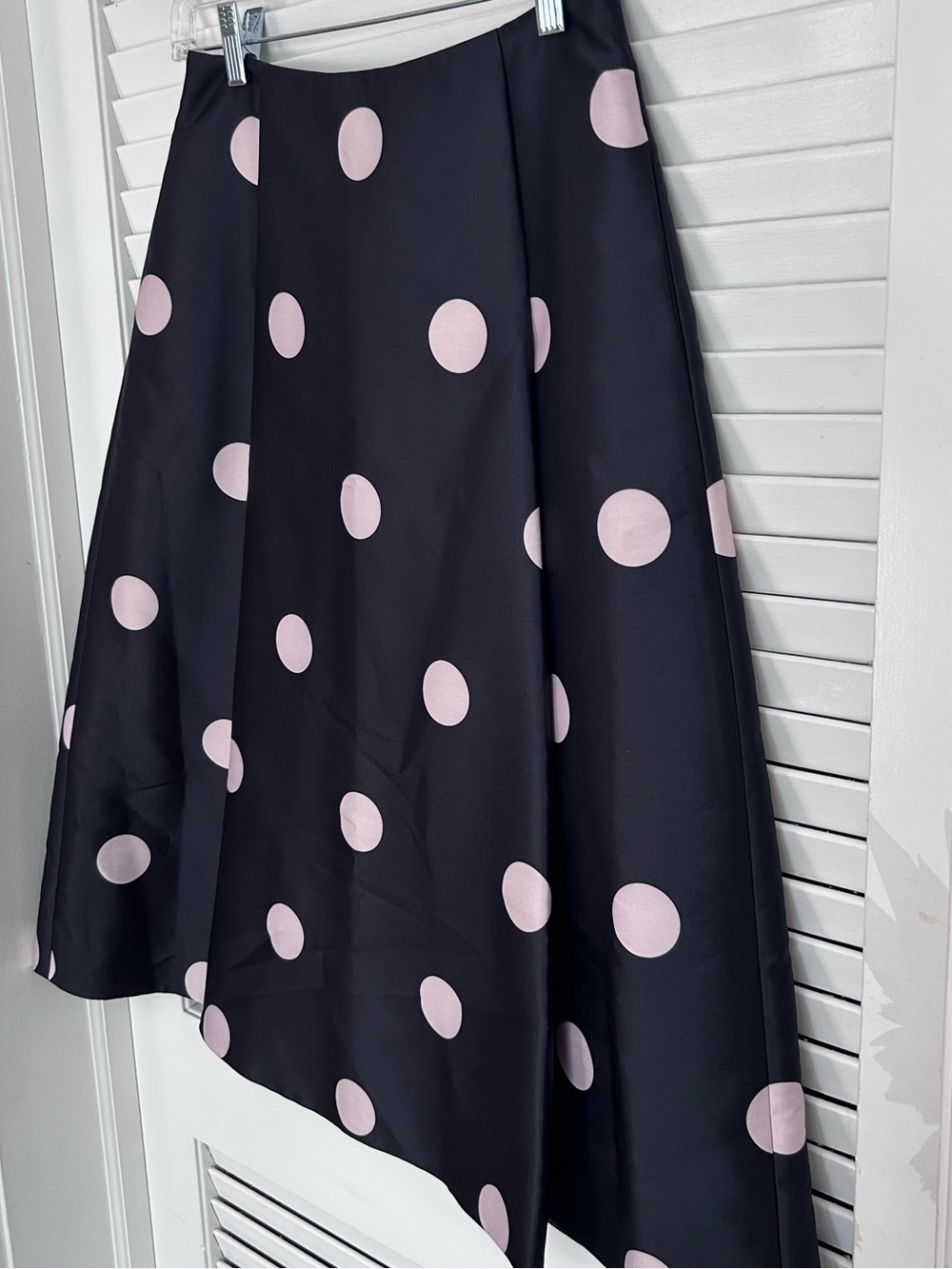 💗MAKE OFFER💗 NWT $328 kate spade Black Mod A line Skirt Pink Polka Dots SZ 4 - Picture 3 of 8